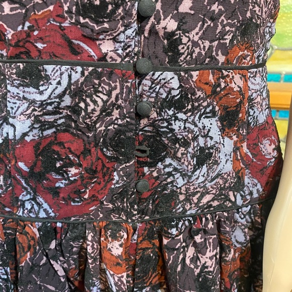 Free People Purple And Red Floral Mini Dress - Picture 3 of 16